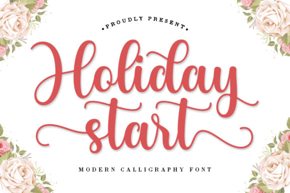 Holiday Start Font Poster 1