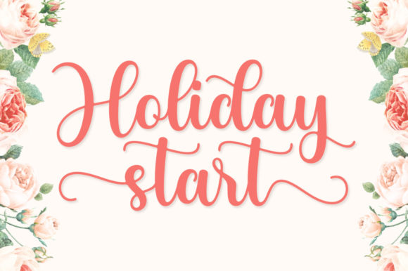 Holiday Start Font Poster 8