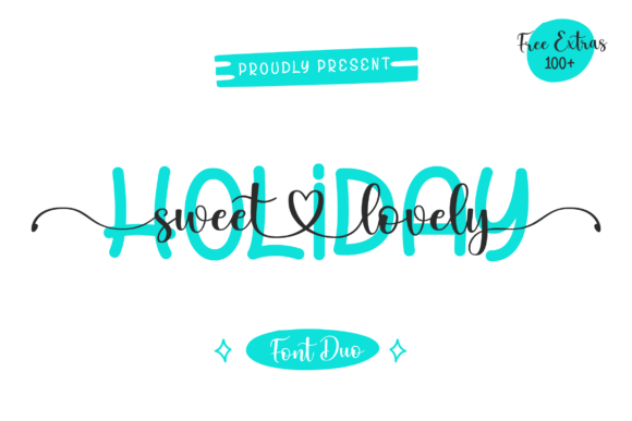 Holiday Sweet Lovely Font Holiday Sweet Lovely Font Poster 1