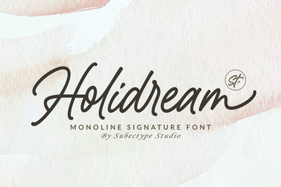 Holidream Font Poster 1