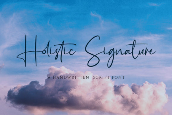 Holistic Signature Font Poster 1