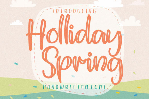 Holliday Spring Font Poster 1