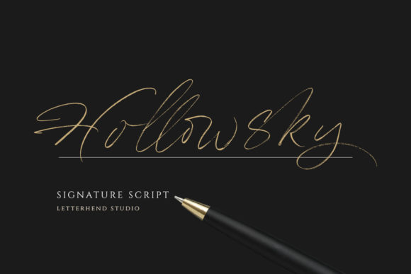 Hollowsky Font Poster 1