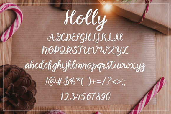 Holly Font Poster 2