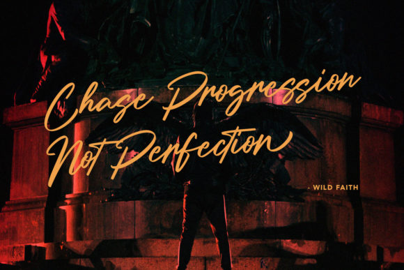 Holly Wings Font Poster 2
