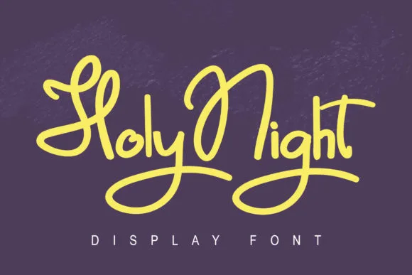 Holy Night Font Holy Night Font Poster 1