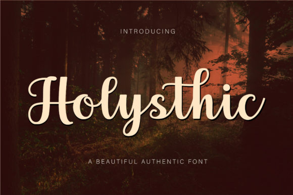 Holysthic Font Poster 1