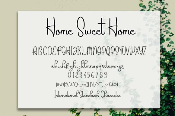 Home Sweet Home Font Poster 5