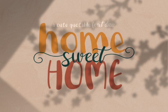 Home Sweet Home Duo Font Poster 1
