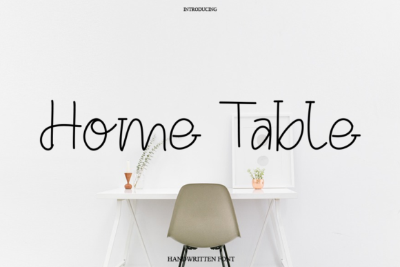 Home Table Font Poster 1