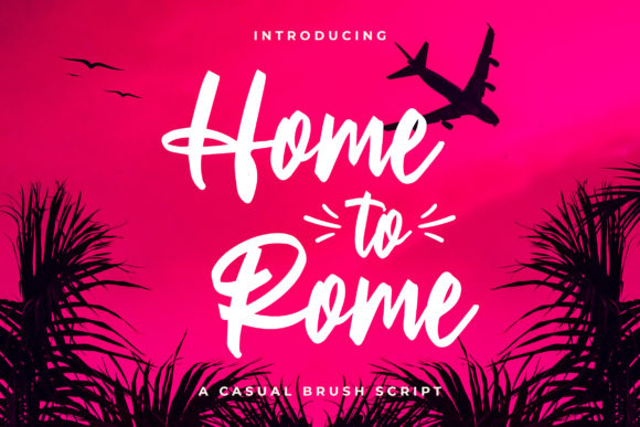 Home to Rome Font Poster 1