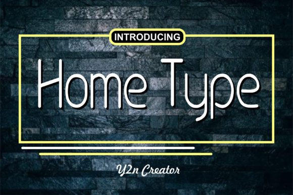 Home Type Font Poster 1
