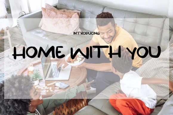 Home with You Font Home with You Font Poster 1