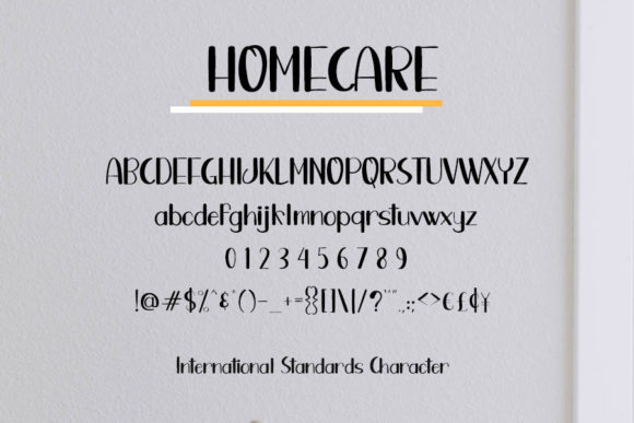 Homecare Font Poster 4