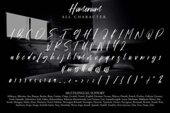 Homeroom Font Poster 7