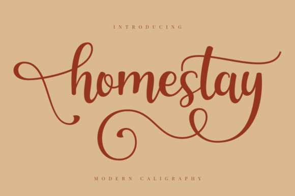 Homestay Font Homestay Font Poster 1