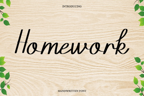 Homework Font