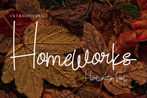 Homeworks Font Homeworks Font Poster 1