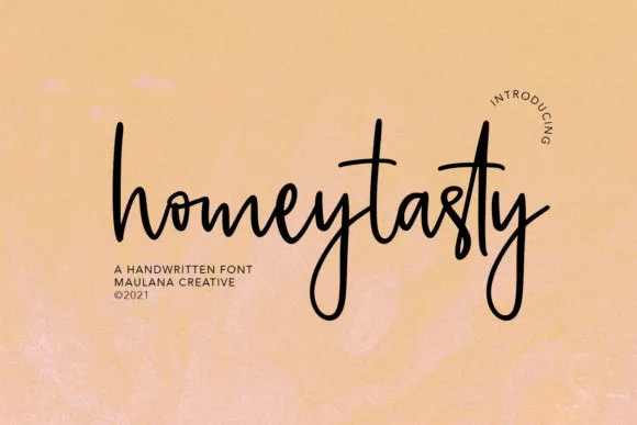 Homeytasty Font Homeytasty Font Poster 1
