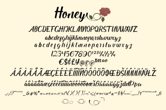 Honey Font Poster 5