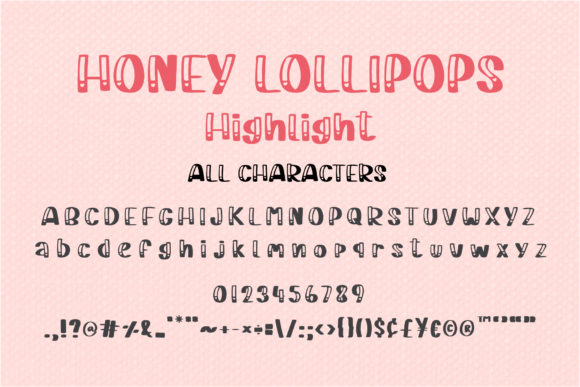 Honey Lollipops Font Poster 6