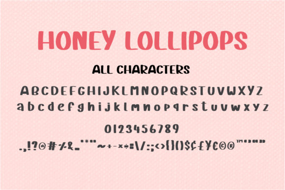 Honey Lollipops Font Poster 7