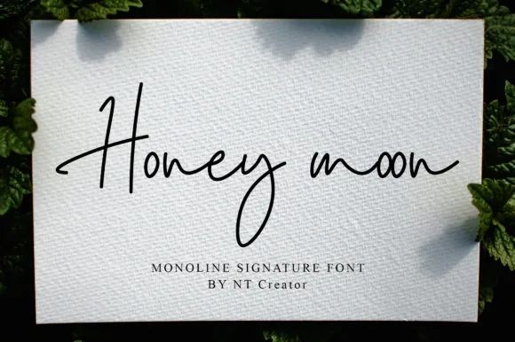 Honey Moon Font Honey Moon Font Poster 1