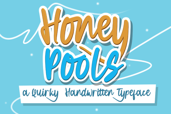 Honey Pools Font Poster 1