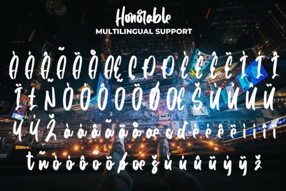 Honorable Font Poster 8
