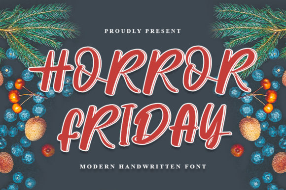 Horror Friday Font Poster 1