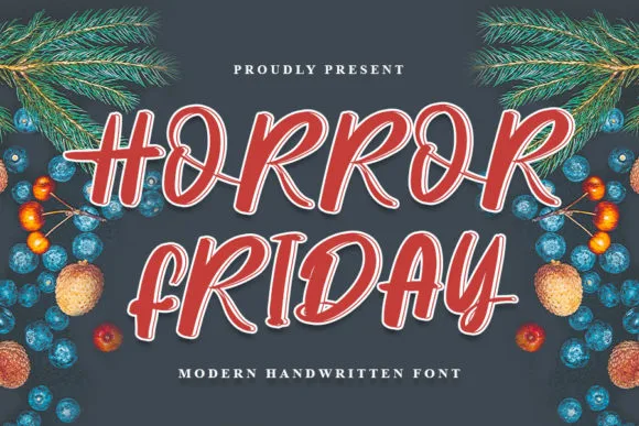 Horror Friday Font Poster 1