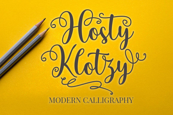 Hosty Klotzy Font Poster 1