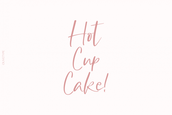 Hot Cup Cake Font Poster 1