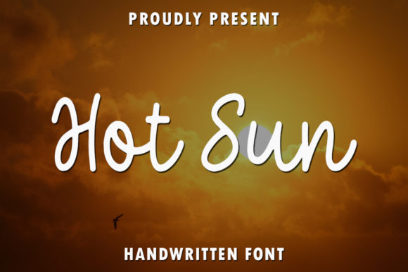 Hot Sun Font Poster 1
