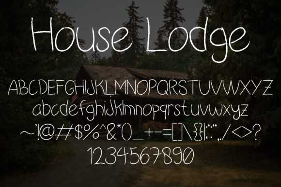 House Lodge Font Poster 5