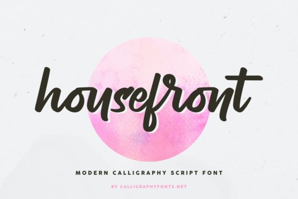 Housefront Font Poster 2