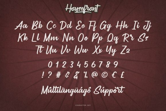 Housefront Font Poster 5