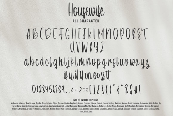 Housewife Font Poster 7
