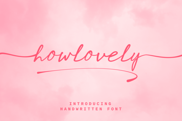 How Lovely Font Poster 1