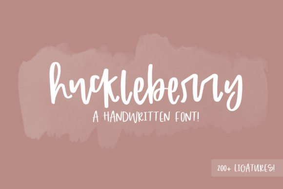 Huckleberry Font Poster 1