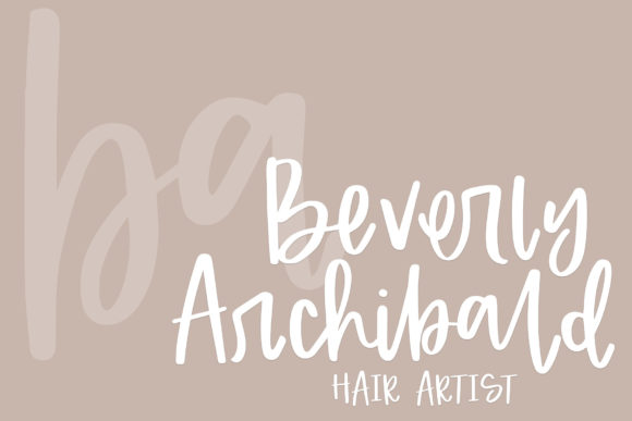 Huckleberry Font Poster 3