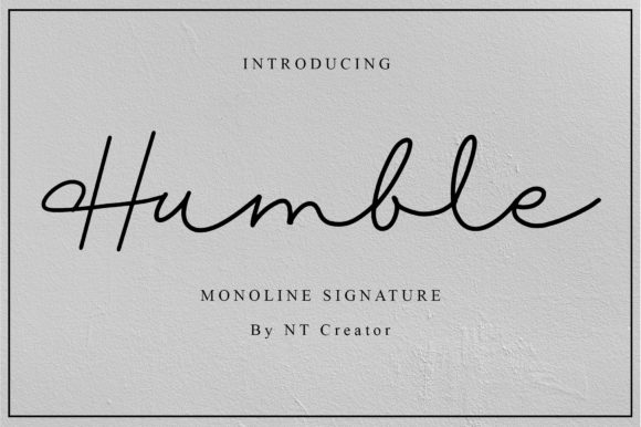 Humble Font Poster 1