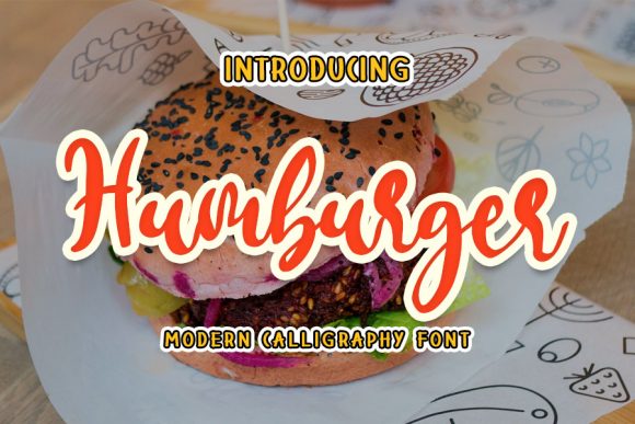 Humburger Font Poster 1