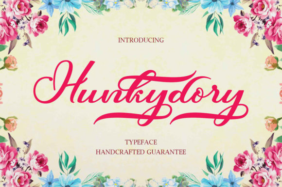 Hunkydory Font Poster 1