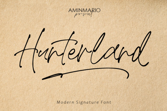 Hunterland Font Poster 1