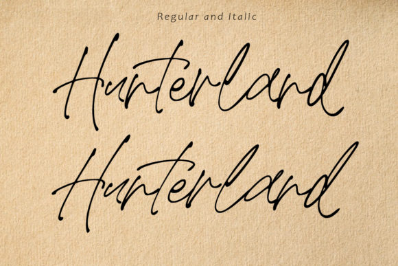Hunterland Font Poster 6
