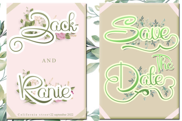 Hunting Wedding Font Poster 8