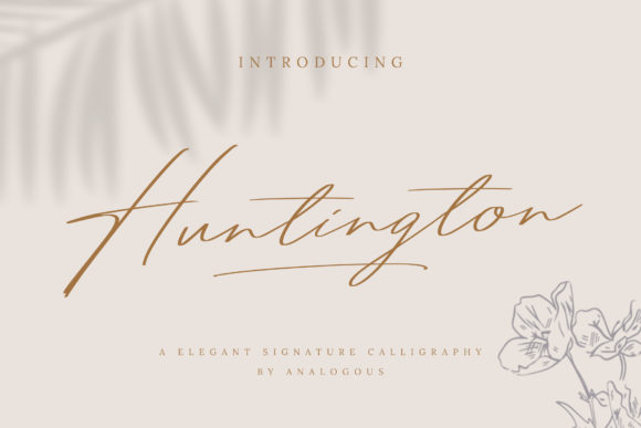 Huntington Font Poster 1