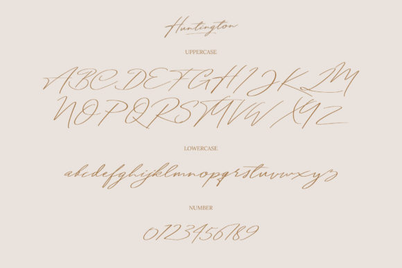 Huntington Font Poster 11