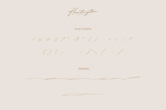 Huntington Font Poster 12